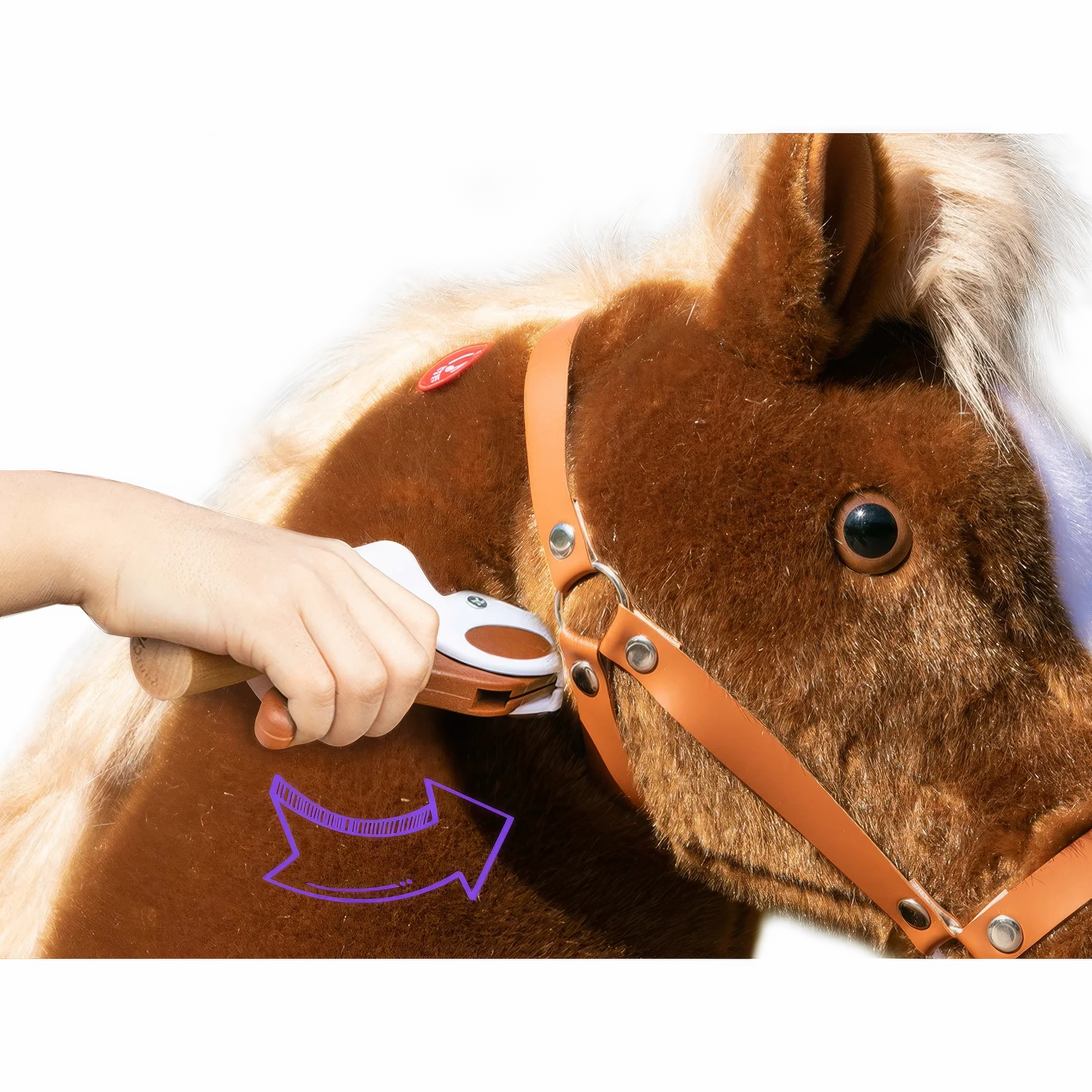 PonyCycle Mechanically Walking Ride-On - Brown Horse - Age 7  Years