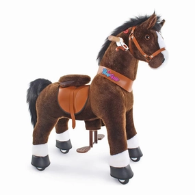 PonyCycle Mechanically Walking Ride-On Horse, Chocolate - Age 7 