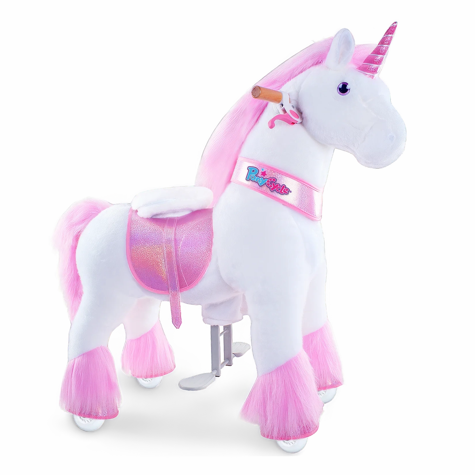 PonyCycle Ride-On Walking Toy Unicorn Plush for Age 7  Years