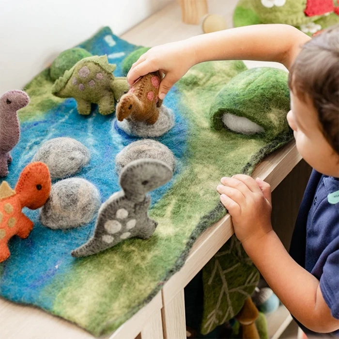 Pre-Order Papoose  Dinosaurs Natural, Set of 5 (Ships in late June/early July)