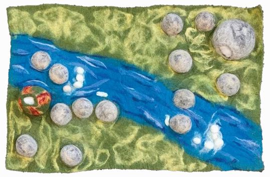 Pre-Order Papoose Jurassic Felt Mat (Ships in late June/early July)