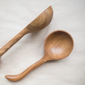 Pre-Order Papoose Teak Moon Spoon (Ships in late June/early July)