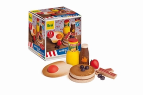 Pretend Wooden Breakfast Food
