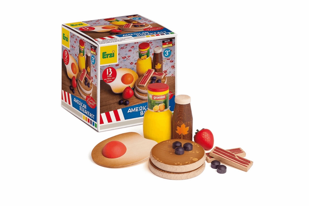 Pretend Wooden Breakfast Food