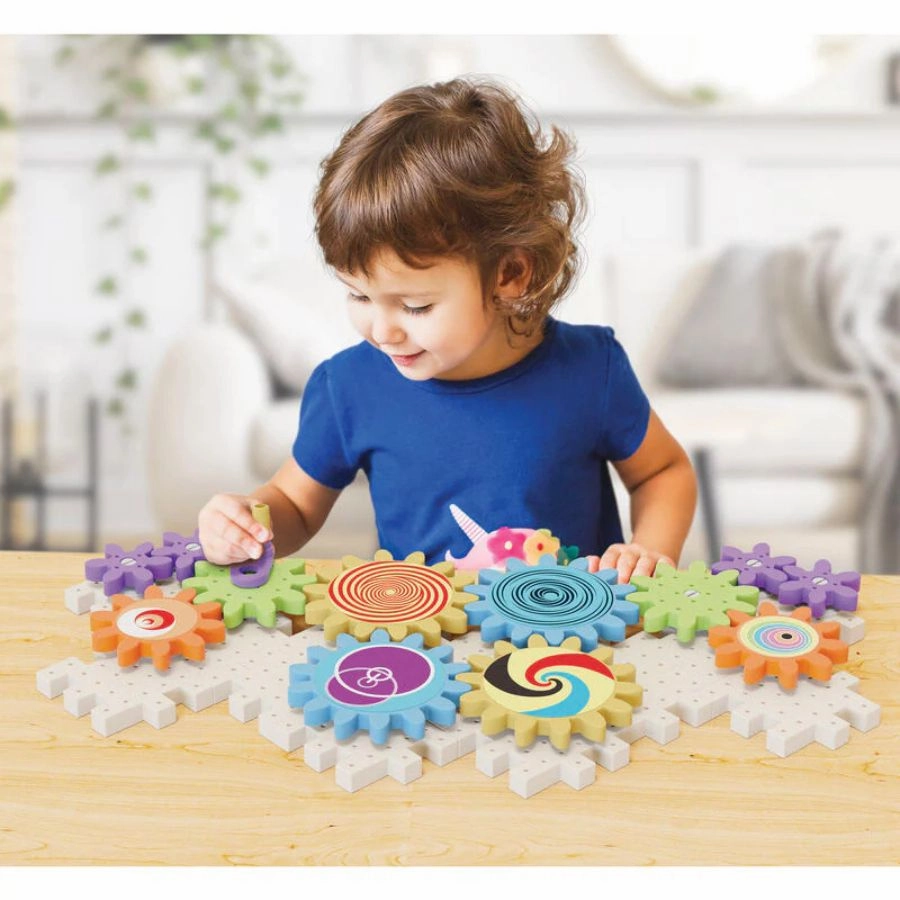 Quercetti - Kaleido Gears Play Eco Construction Toy for Preschoolers