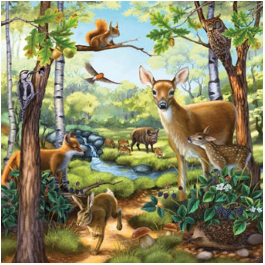 Ravensburger 3x49 pc -Forest Zoo & Pets Puzzle