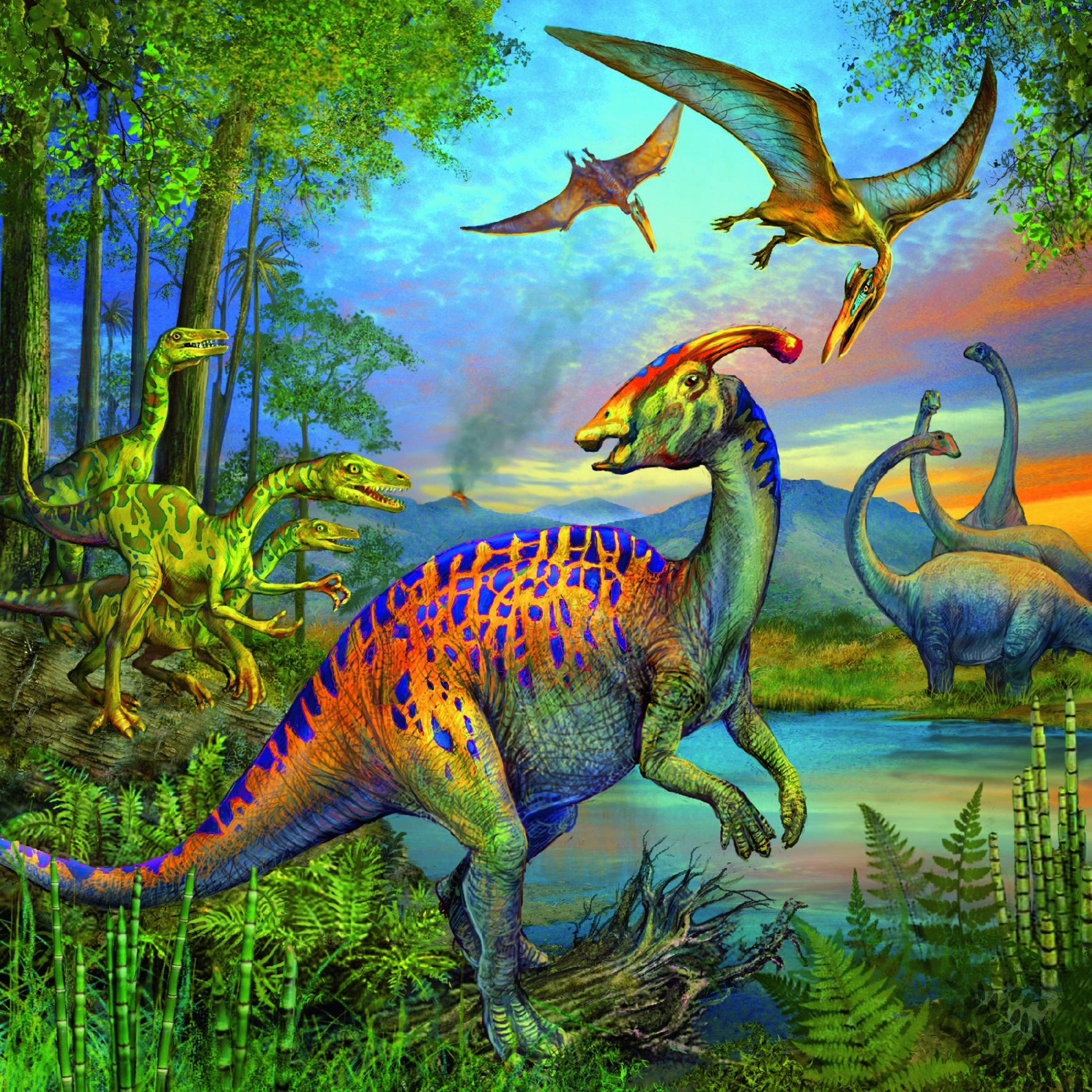 Ravensburger - Dinosaur Fascination Puzzle 3 x 49 Pc