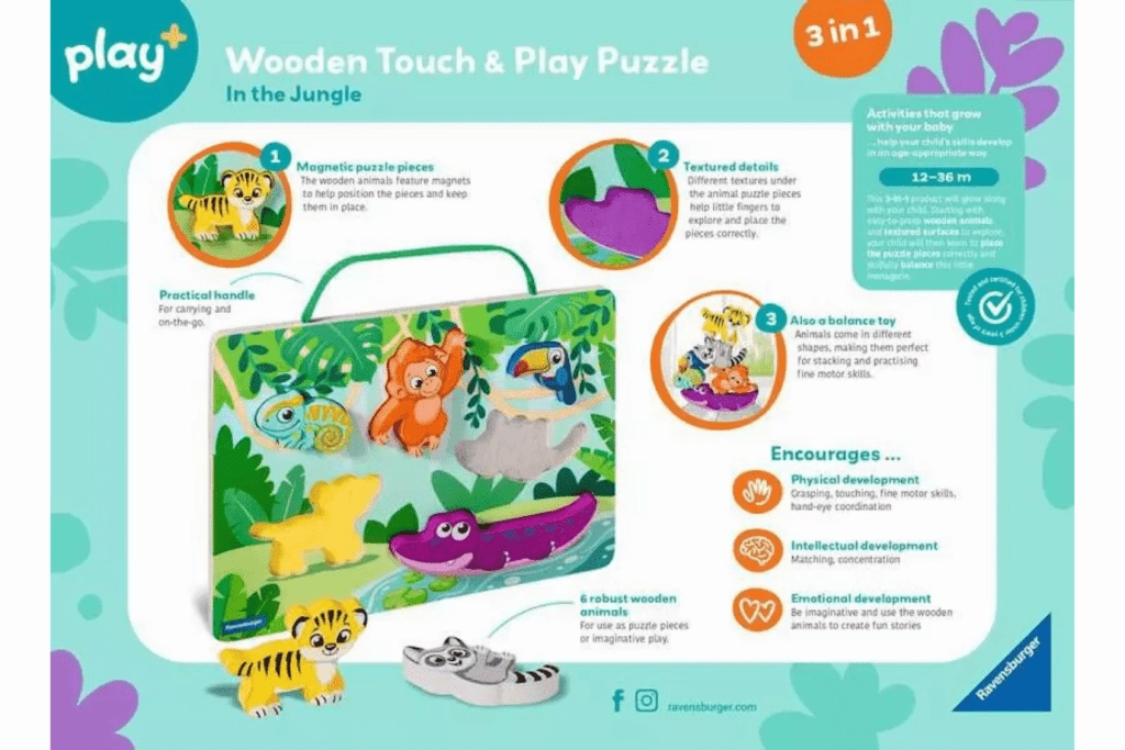 Ravensburger Wooden Magnetic Touch and Play Puzzle