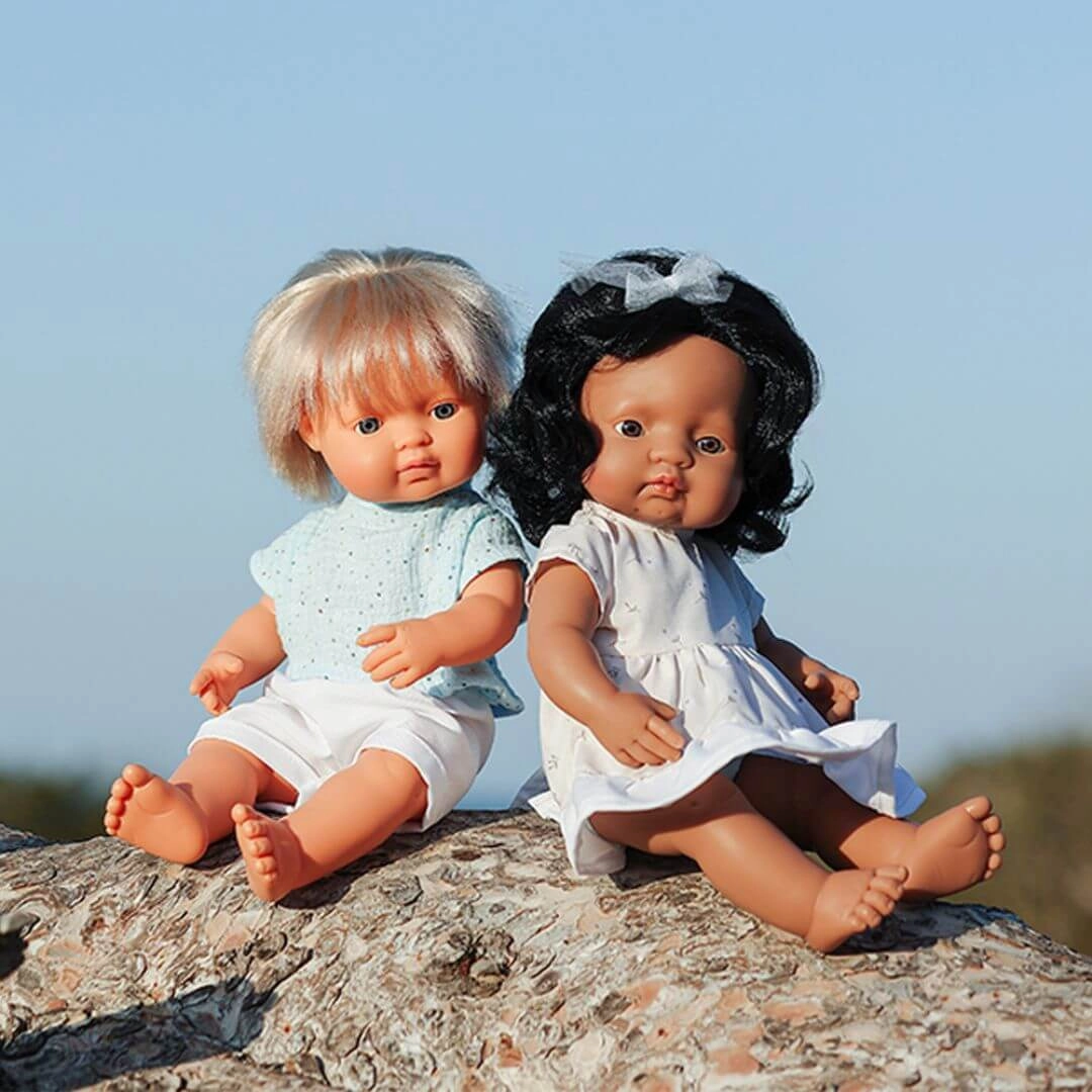 Realistic Montessori Doll - White Boy with Blond Hair