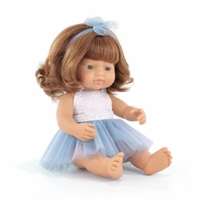 Realistic Montessori Doll - White Girl with Red Hair