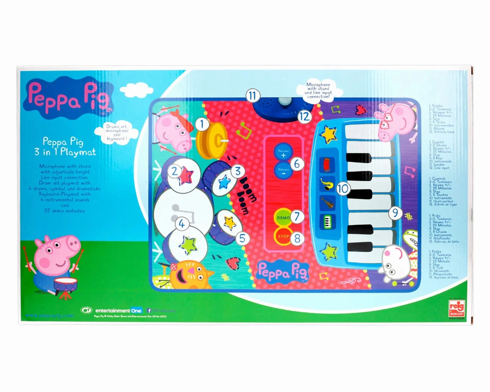 REIG Peppa Pig 3-in-1 Playmat Multicolour