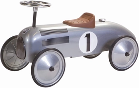 Retro Roller Jean Push Car - Silver