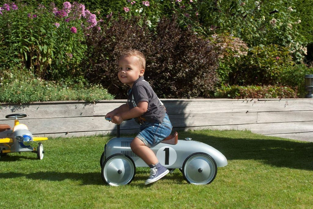 Retro Roller Jean Push Car - Silver
