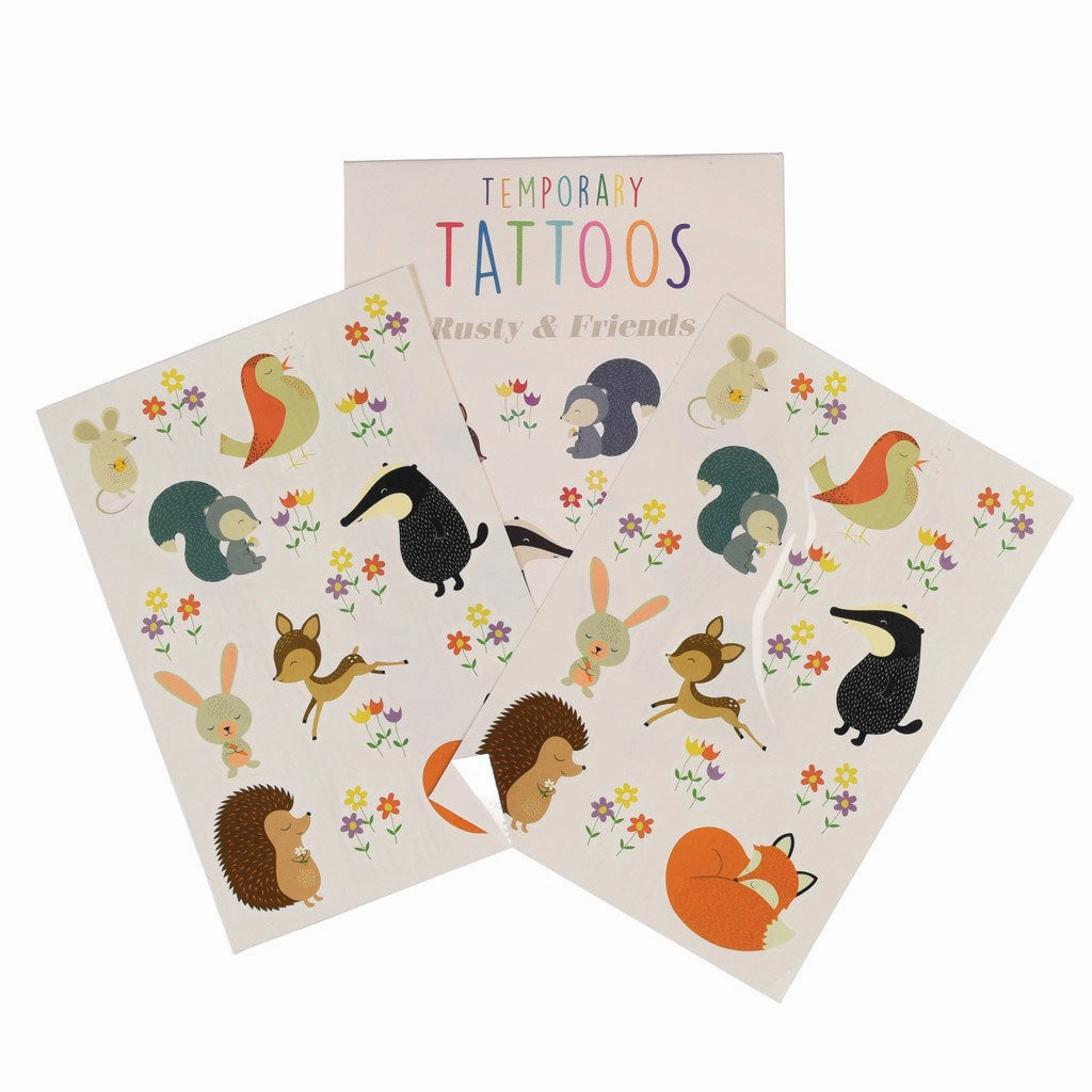 Rex Rusty & Friends Temporary Tattoos (2 Sheets)