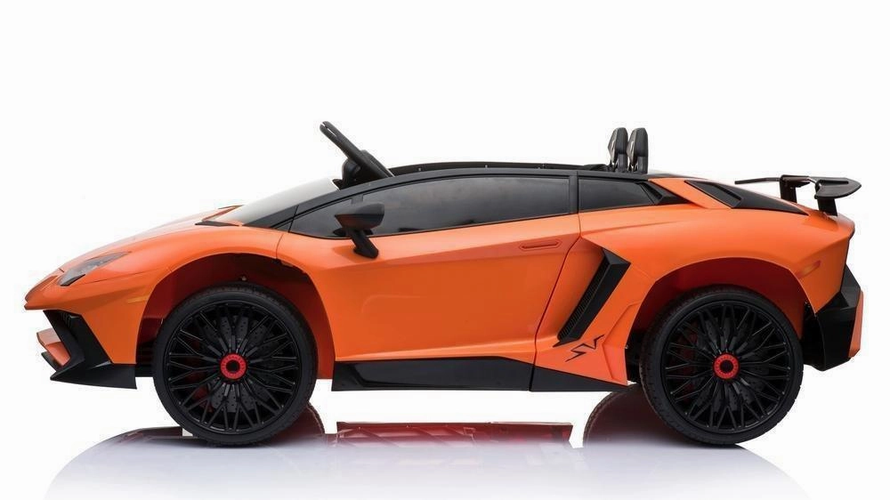 RICCO 12V 7A Lamborghini Aventador SV Licensed Battery Powered Kids Electric Ride On Toy Car BDM0913 ORANGE