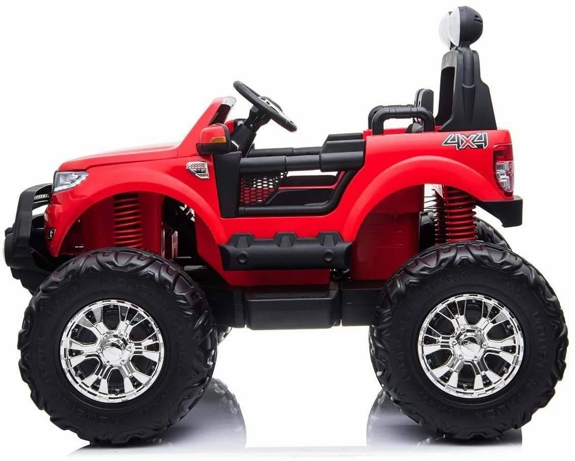 RICCO 12V Ford Ranger Licensed Monster Truck 4 Motors Kids Electric Ride on Car