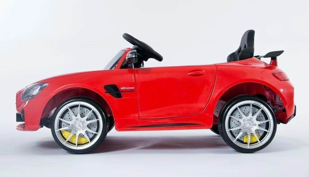 RICCO 6V 4.5A Two Motors Mercedes Benz GTR AMG Electric Ride-On Car, Red