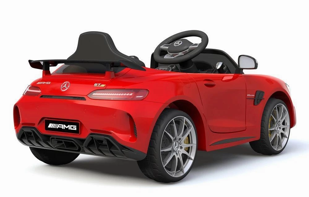 RICCO 6V 4.5A Two Motors Mercedes Benz GTR AMG Electric Ride-On Car, Red