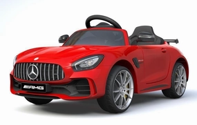 RICCO 6V 4.5A Two Motors Mercedes Benz GTR AMG Electric Ride-On Car, Red