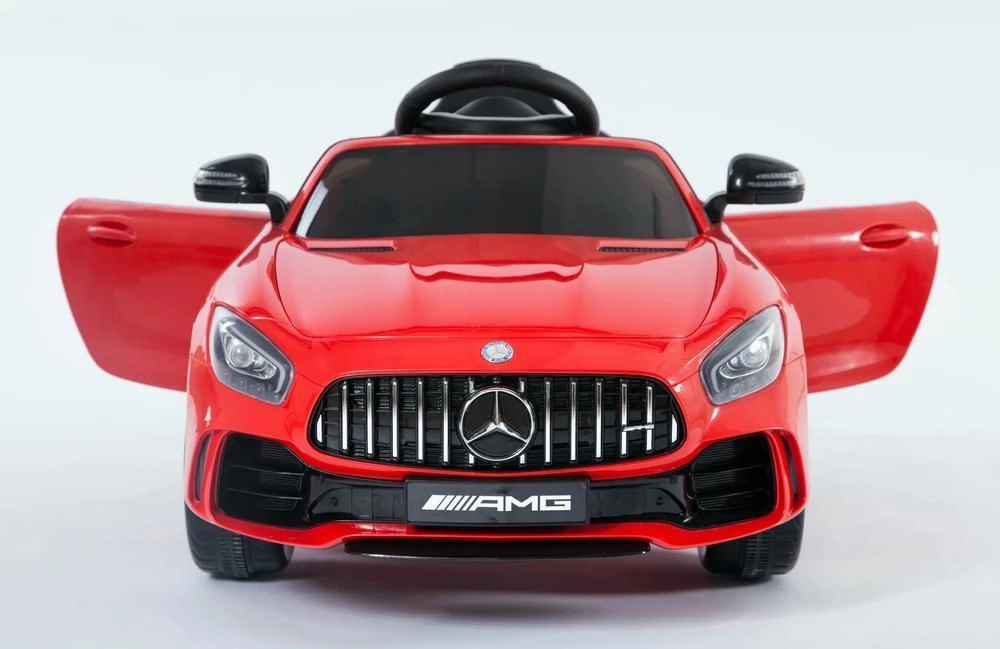 RICCO 6V 4.5A Two Motors Mercedes Benz GTR AMG Electric Ride-On Car, Red