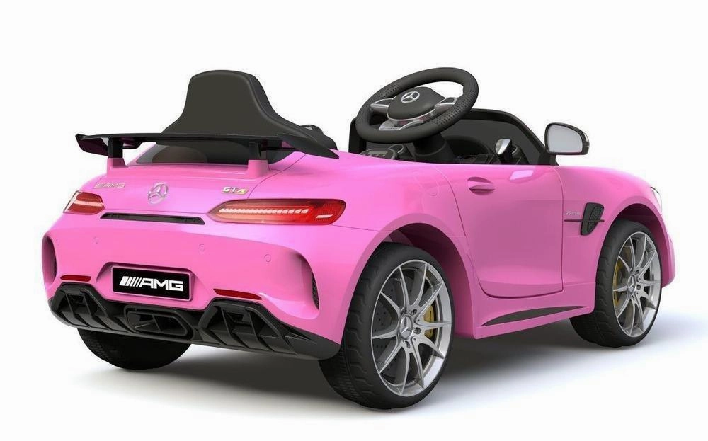 RICCO 6V 4.5A Two Motors Mercedes Benz GTR AMG Licenced Battery Powered Kids Electric Ride-On Toy Car, Green