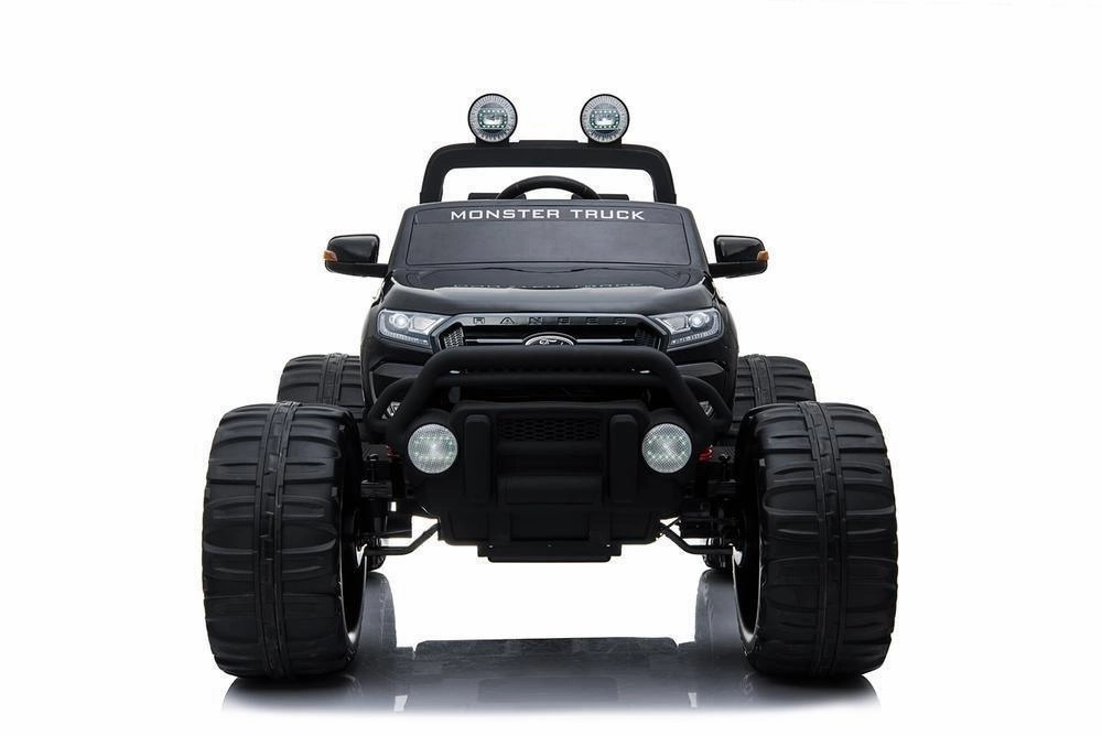 RICCO BLACK 12V Battery Ford Ranger Licenced Monster Truck 4 Motors Kids Electric Ride-on Car
