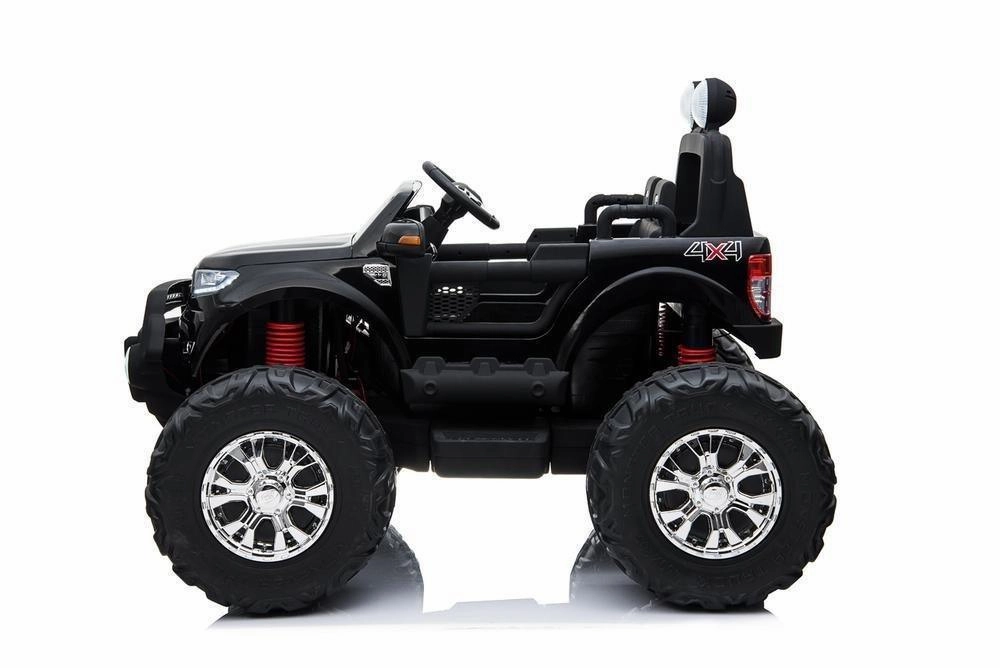 RICCO BLACK 12V Battery Ford Ranger Licenced Monster Truck 4 Motors Kids Electric Ride-on Car