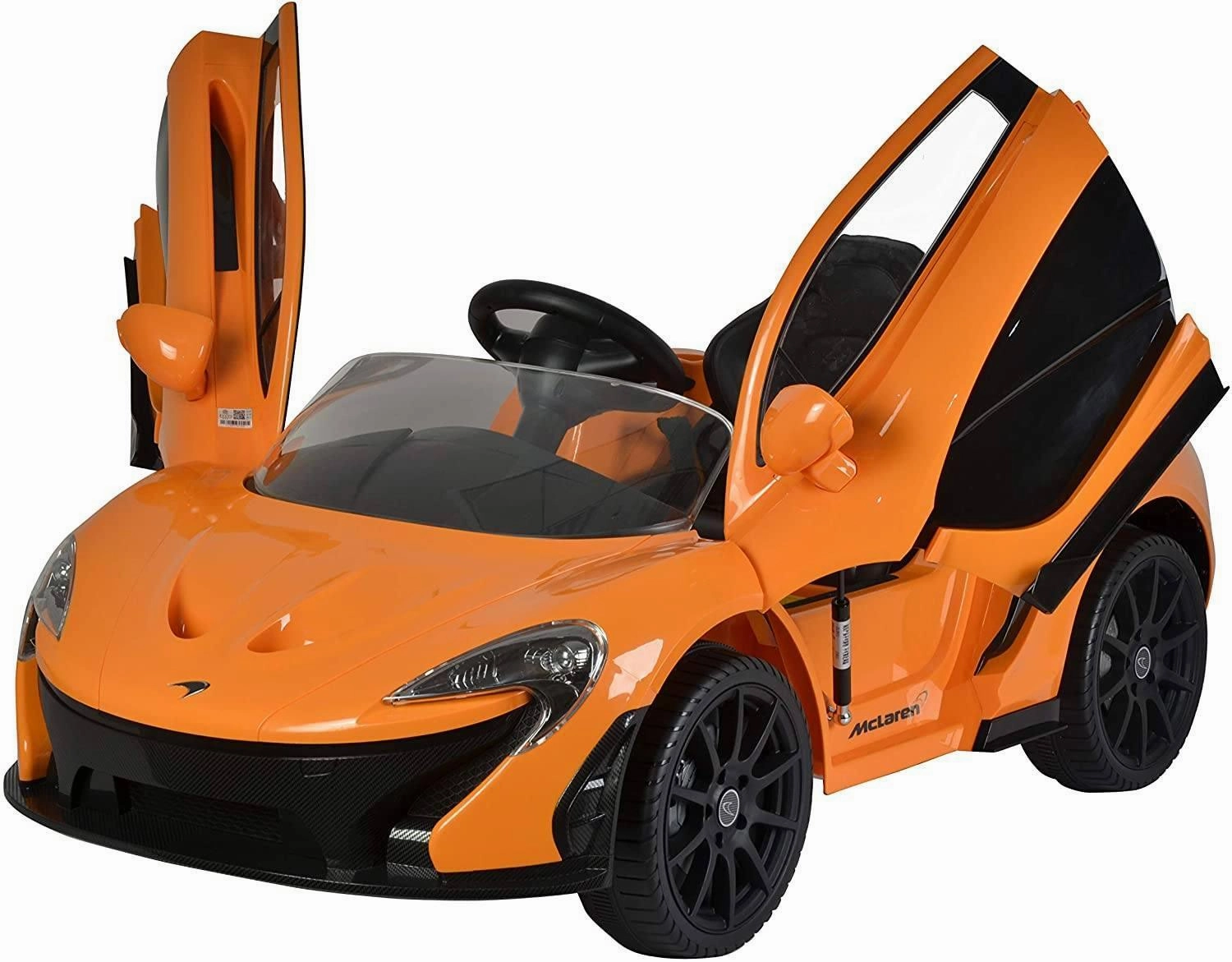 RICCO McLaren P1 12V Battery Powered Kids Electric Ride-On Toy Car Orange