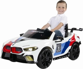 ROLLPLAY Germany BMW M8 GTE 12V Battery Ride-on Car with Remote Control