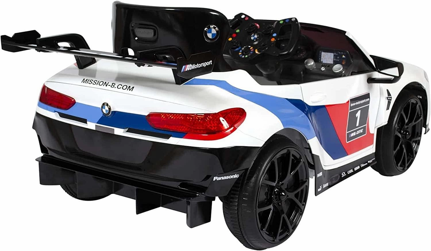 ROLLPLAY Germany BMW M8 GTE 12V Battery Ride-on Car with Remote Control