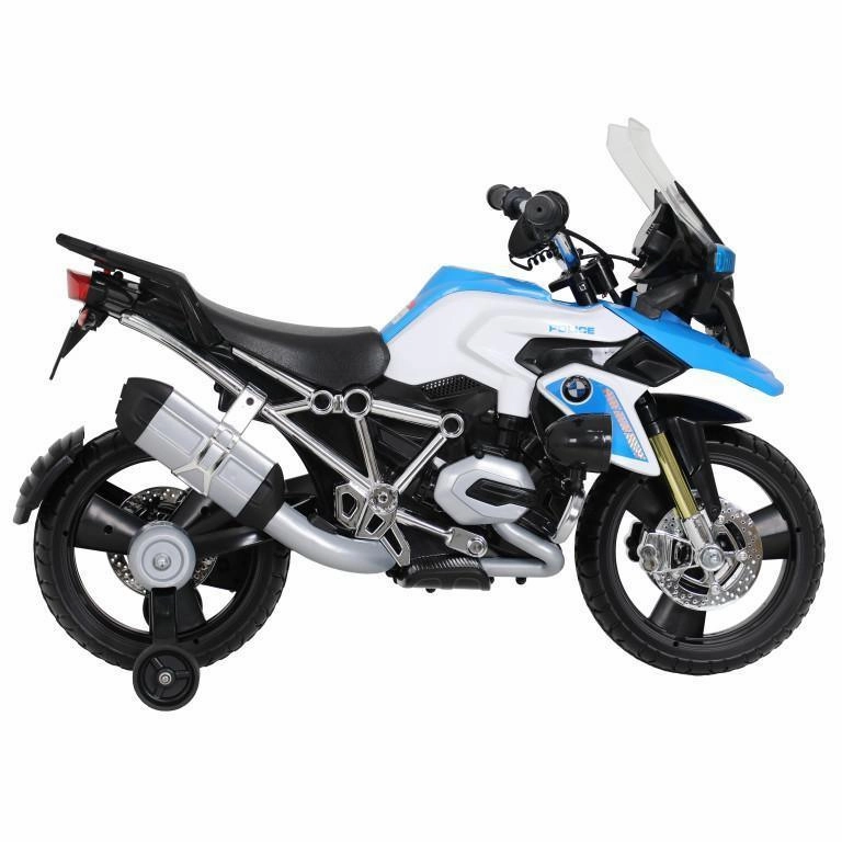 ROLLPLAY Germany Electric 6V Battery BMW R1200GS Police Motorcycle Ride-on, Blue