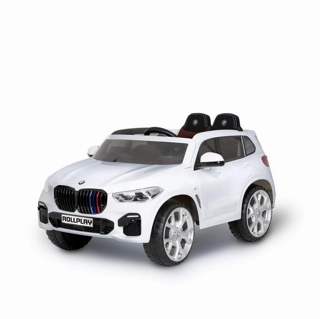 ROLLPLAY Premium BMW X5 12V Battery Ride-on Car - White