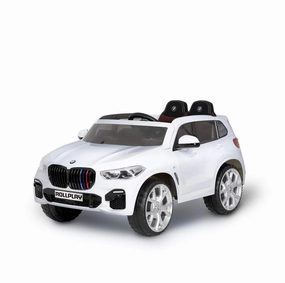 ROLLPLAY Premium BMW X5 12V Battery Ride-on Car - White