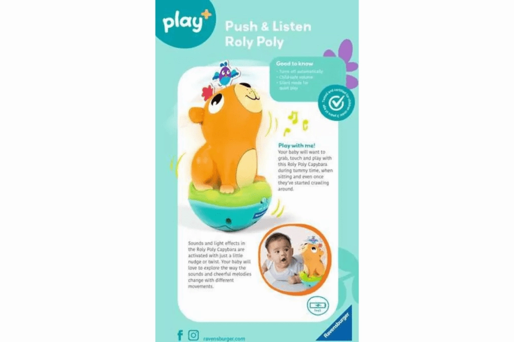Roly Poly Capybara - Tummy Time Toy