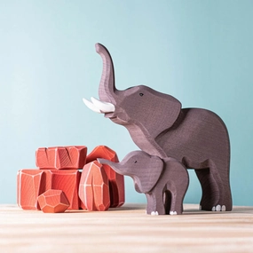 Sale Bumbu Bumbi and Bimbi Elephants and Savanna Rocks Set