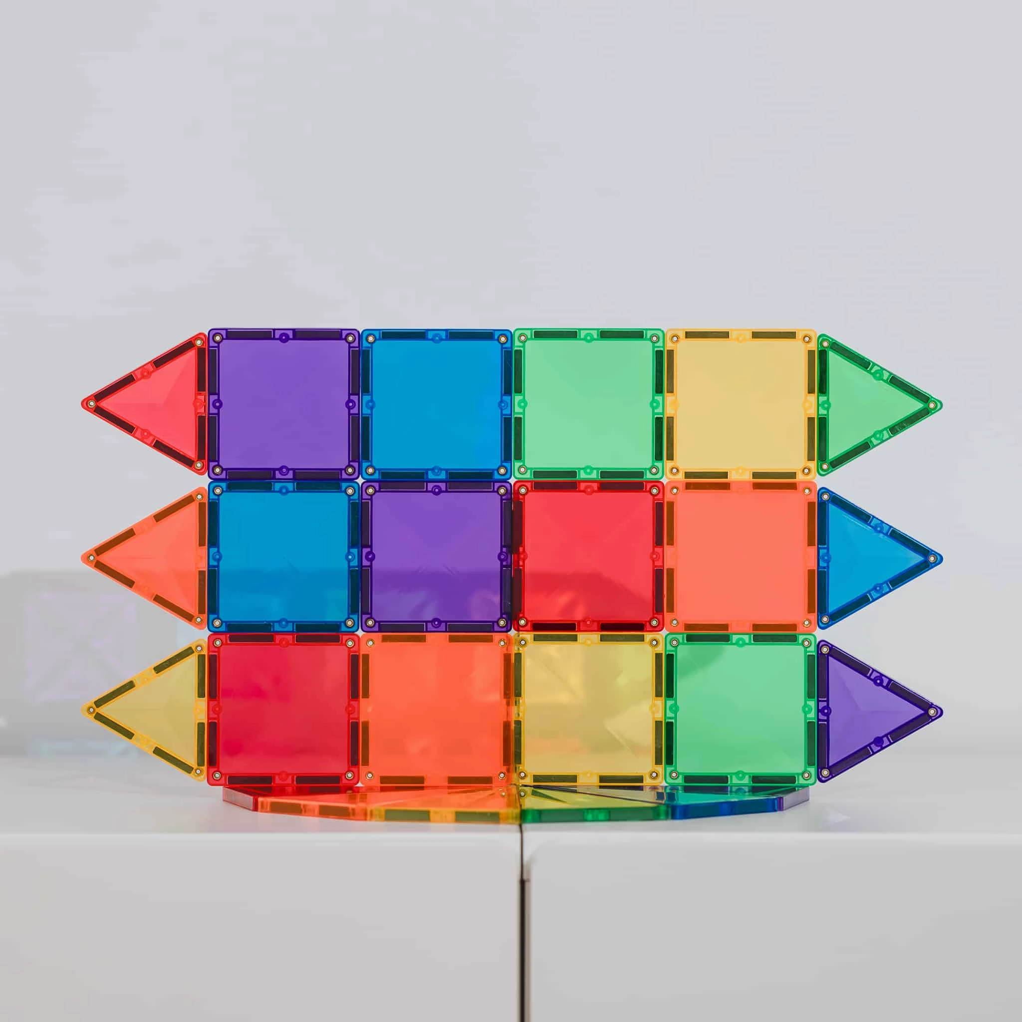 Sale Connetix Tiles 24 Piece Rainbow Mini Pack