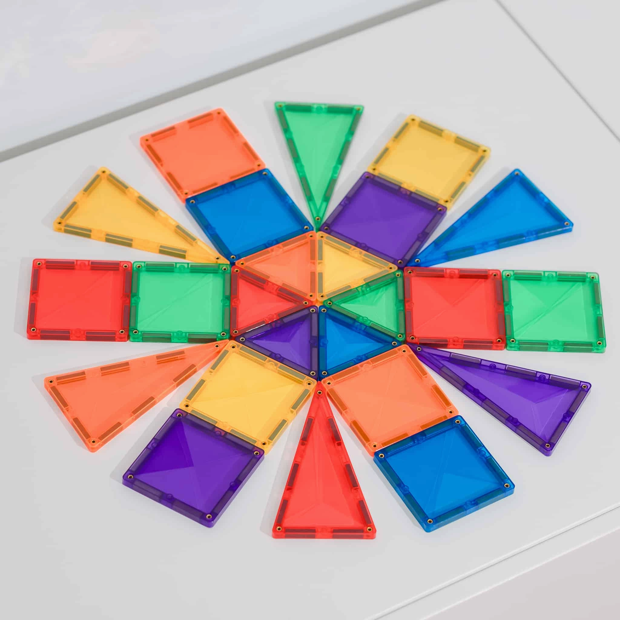 Sale Connetix Tiles 24 Piece Rainbow Mini Pack