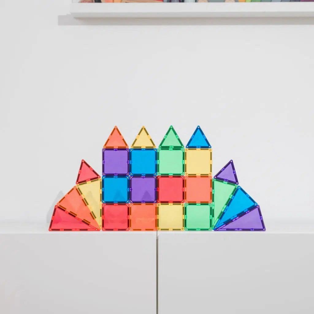 Sale Connetix Tiles 24 Piece Rainbow Mini Pack