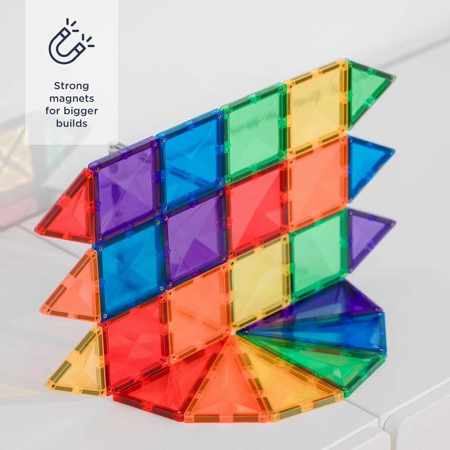 Sale Connetix Tiles 24 Piece Rainbow Mini Pack