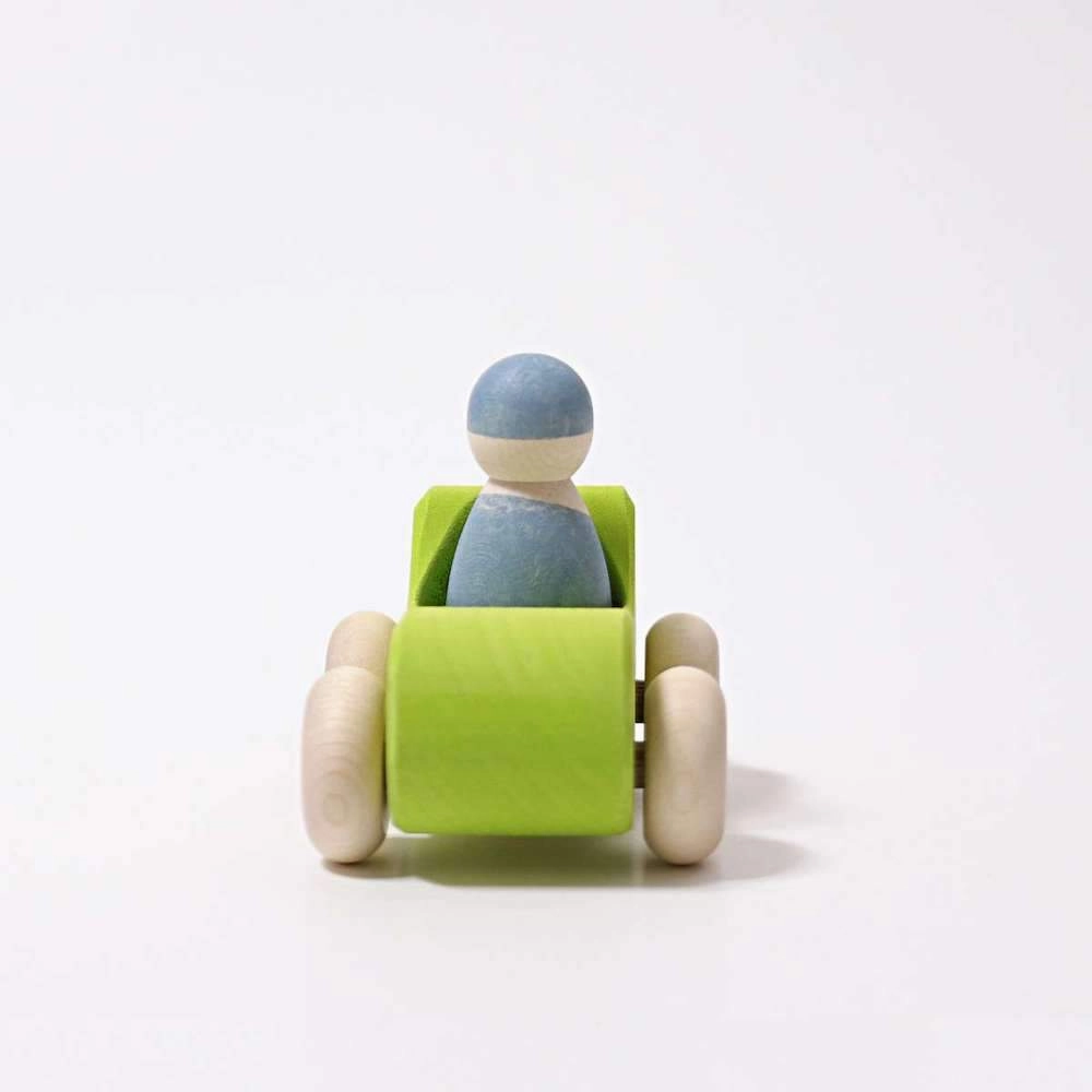 Small Green Convertible - Wooden Toy Car