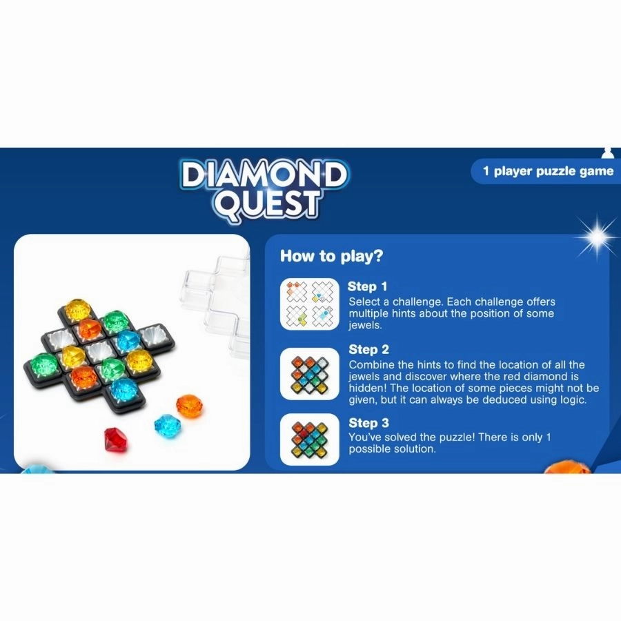 Smart Games - Diamond Quest Puzzle Game
