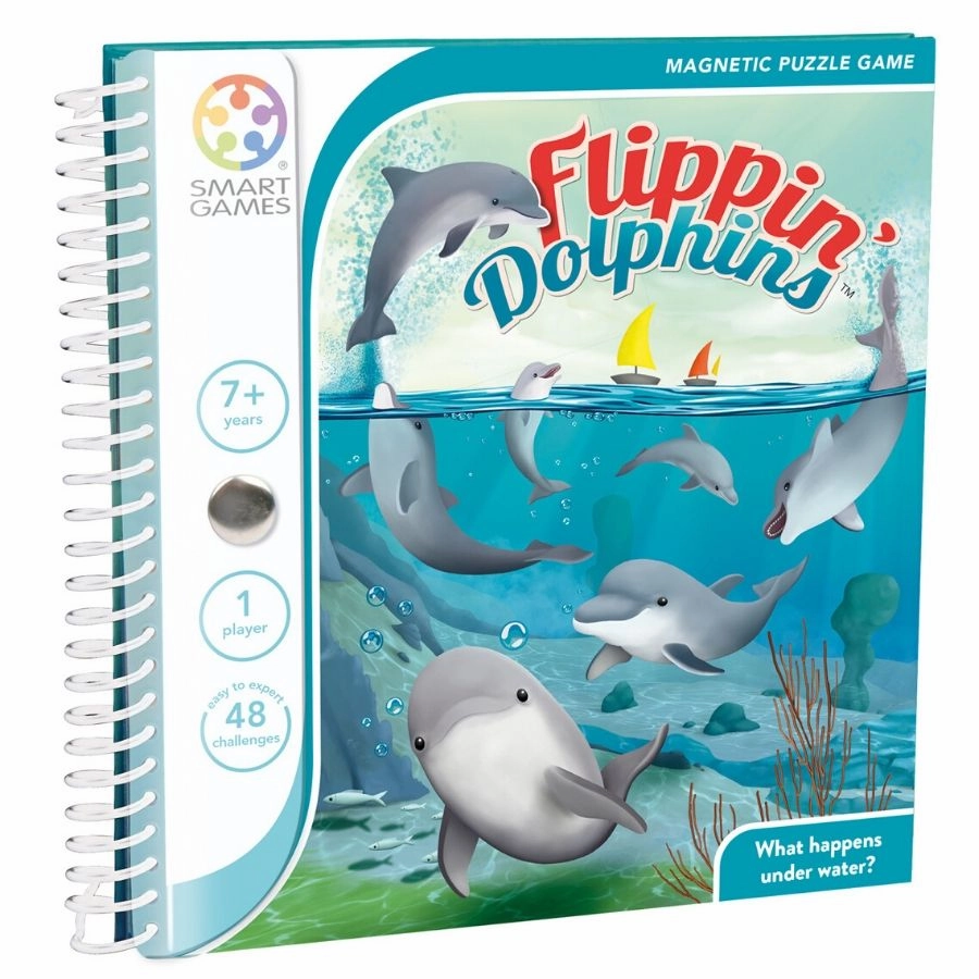 Smart Games - Flippin Dolphins Magnetic Travel Game