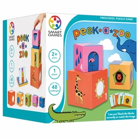 Smart Games - Peek-A-Zoo Puzzle Game for Toddlers