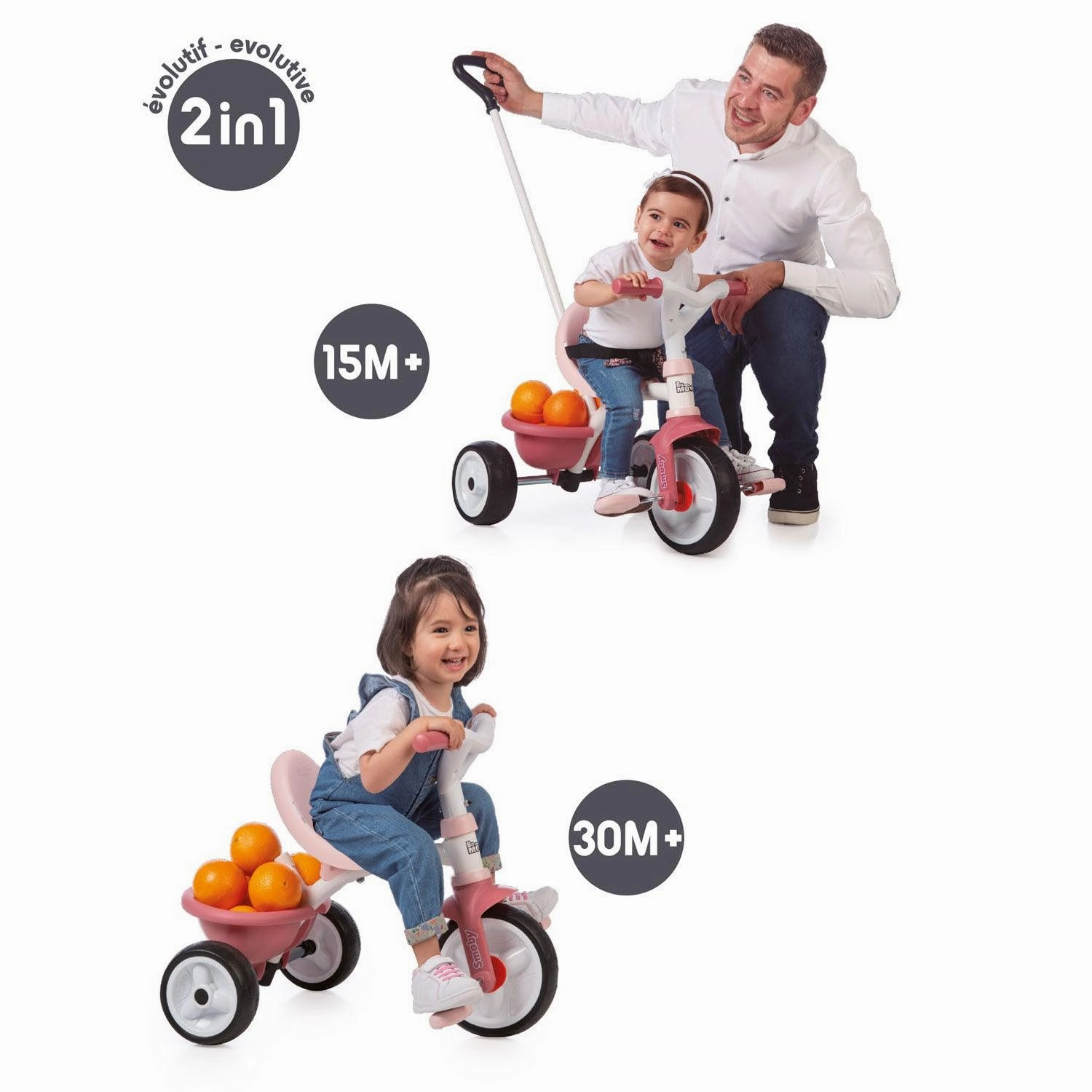 Smoby Be Move Tricycle Pink