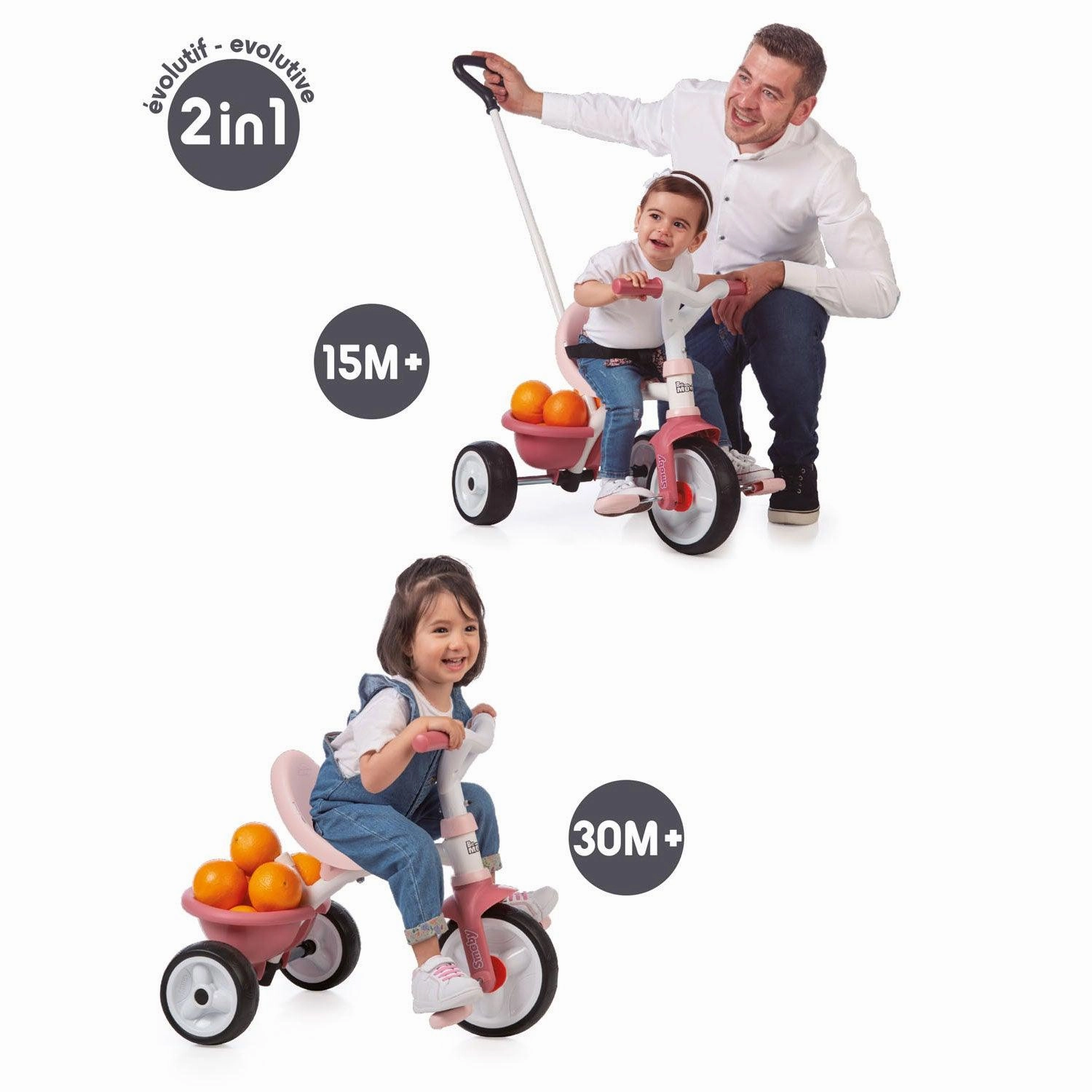 Smoby Be Move Tricycle Pink