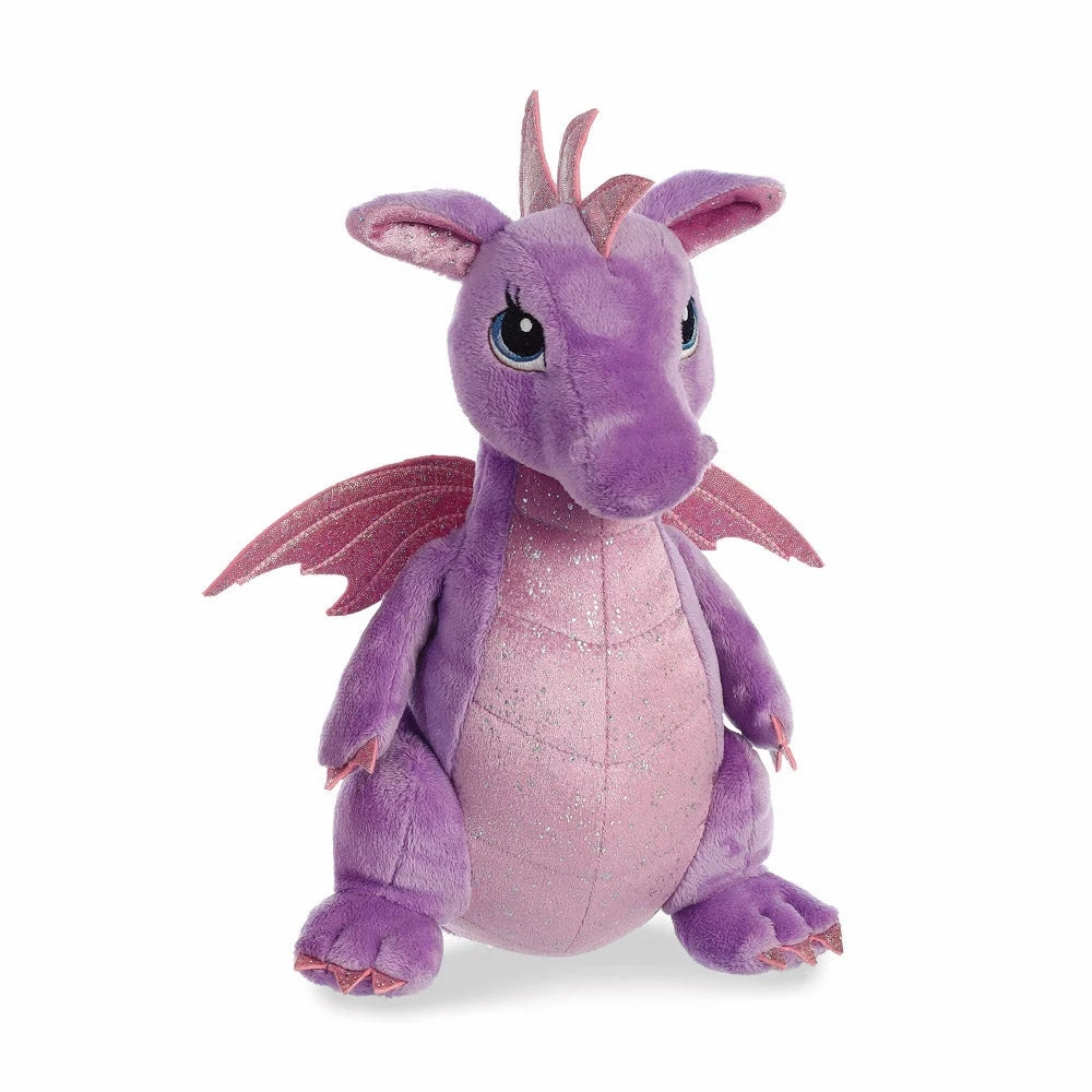 Sparkle Tales Larkspur Purple Dragon Soft Toy