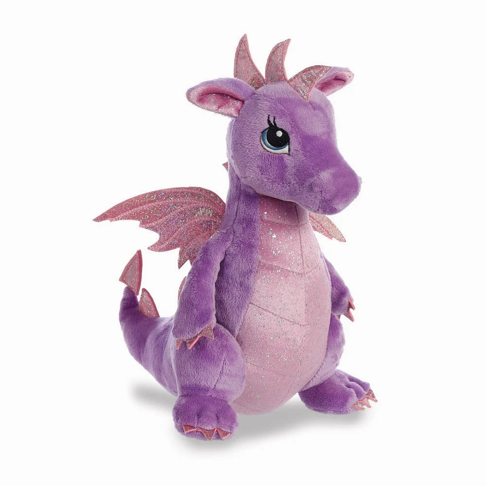 Sparkle Tales Larkspur Purple Dragon Soft Toy