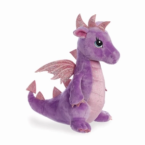 Sparkle Tales Larkspur Purple Dragon Soft Toy