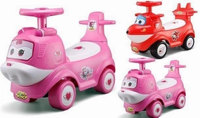Superwings JETT Kids Ride on Air Plane Car with Music Function - Pink