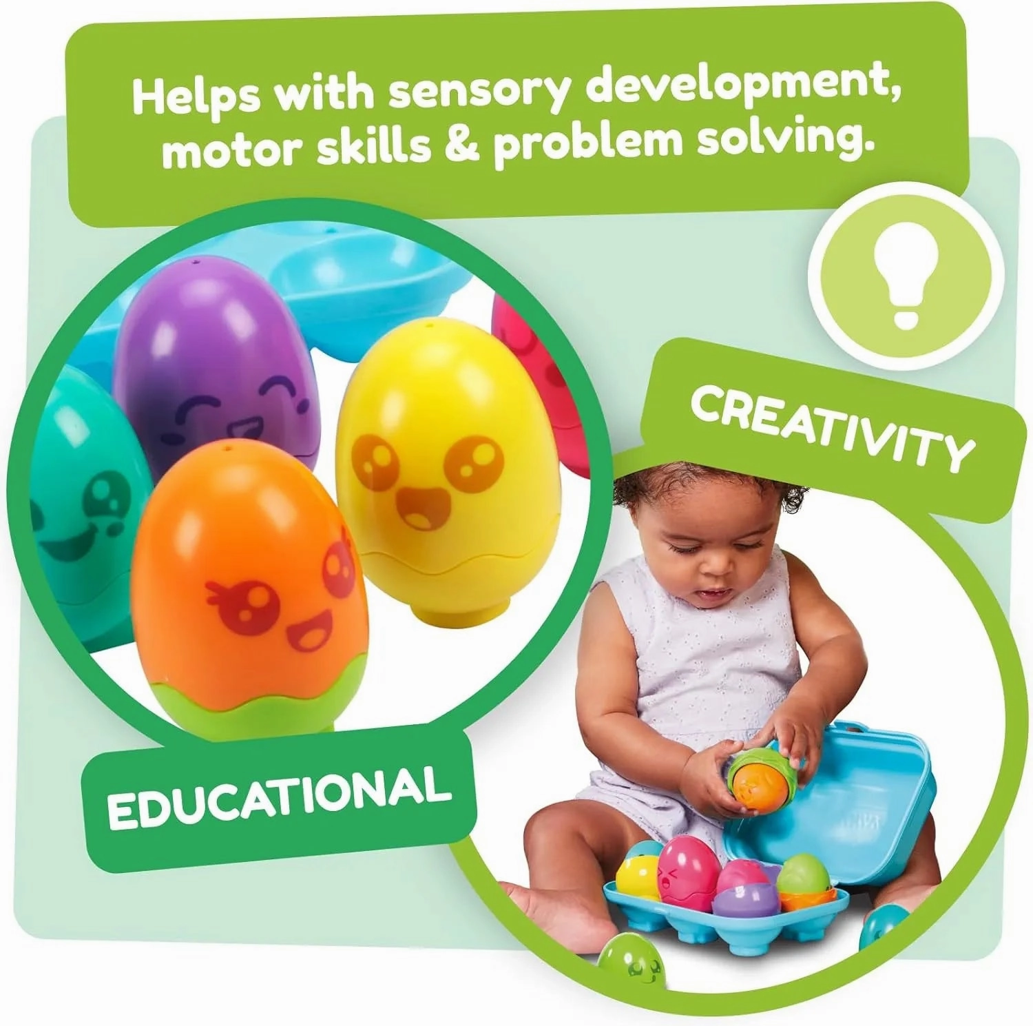 TOMY Hide and Squeak Bright Chicks Baby Toy